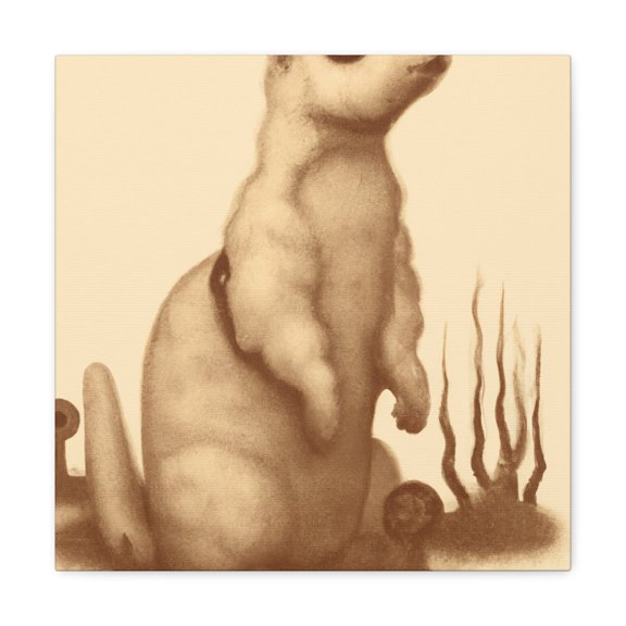 "Prairie Dog Steampunked" - Canvas