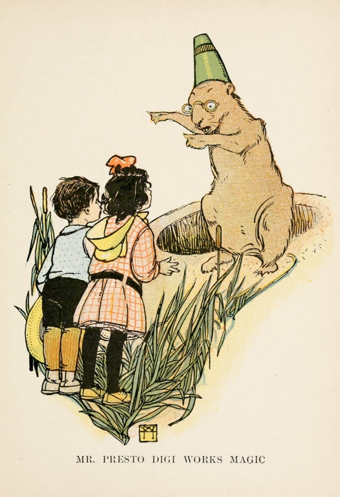 Prairie-Dog Town 1906 Mr Presto Canvas Art - M Wright Enright (24 x 36)