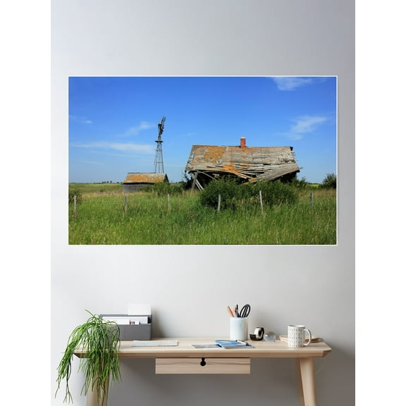 Prairie Dream Poster Wall Art, Modern Wall Decor For Living Room Bedroom, 24x36 UNFRAMED