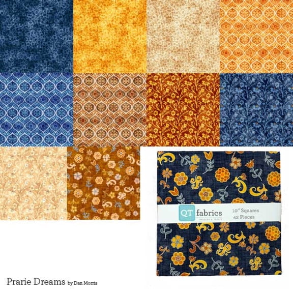 Prairie Dreams - 10" Squares - Qt Fabrics