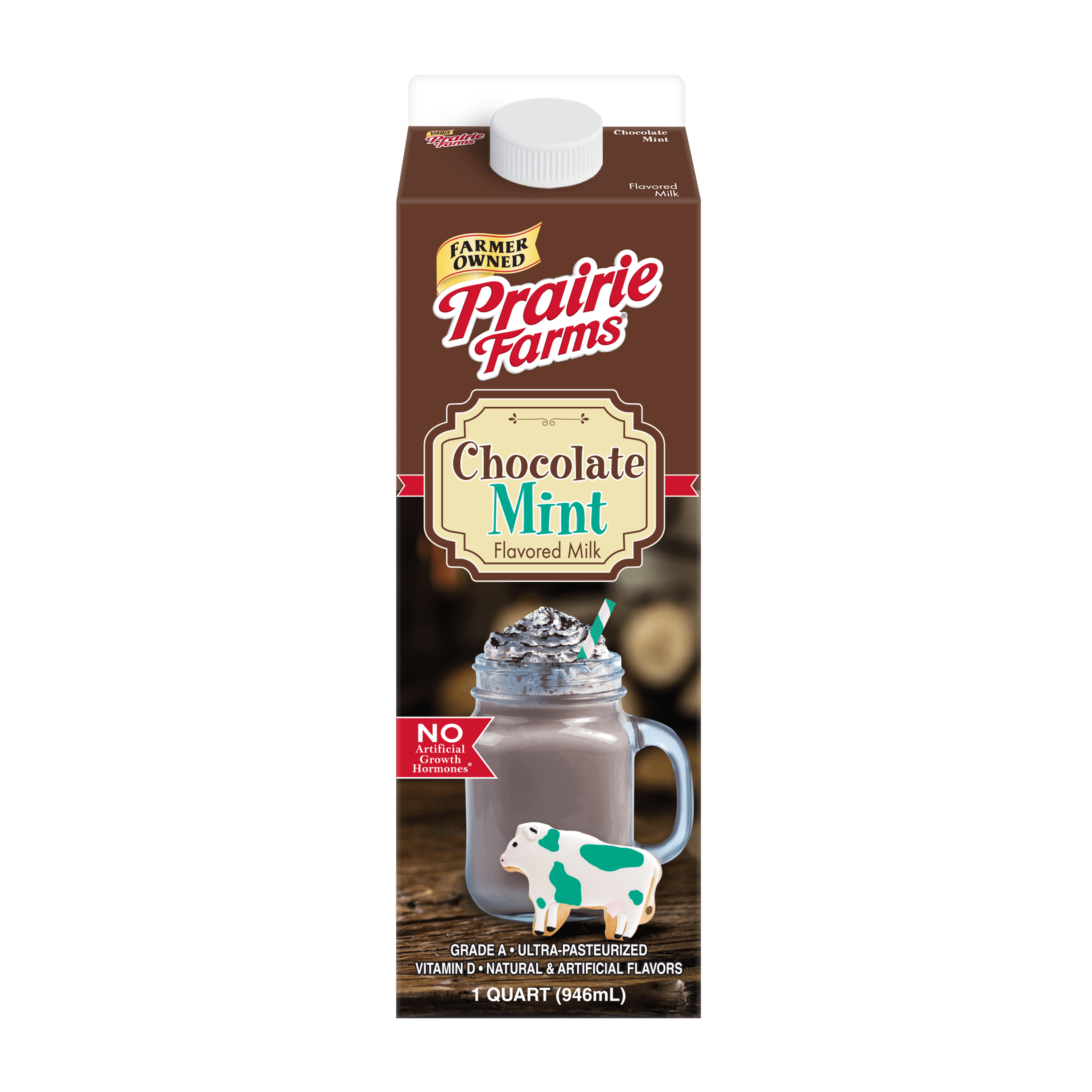 Prairie Farms Chocolate Mint Milk, 1 Quart - Walmart.com