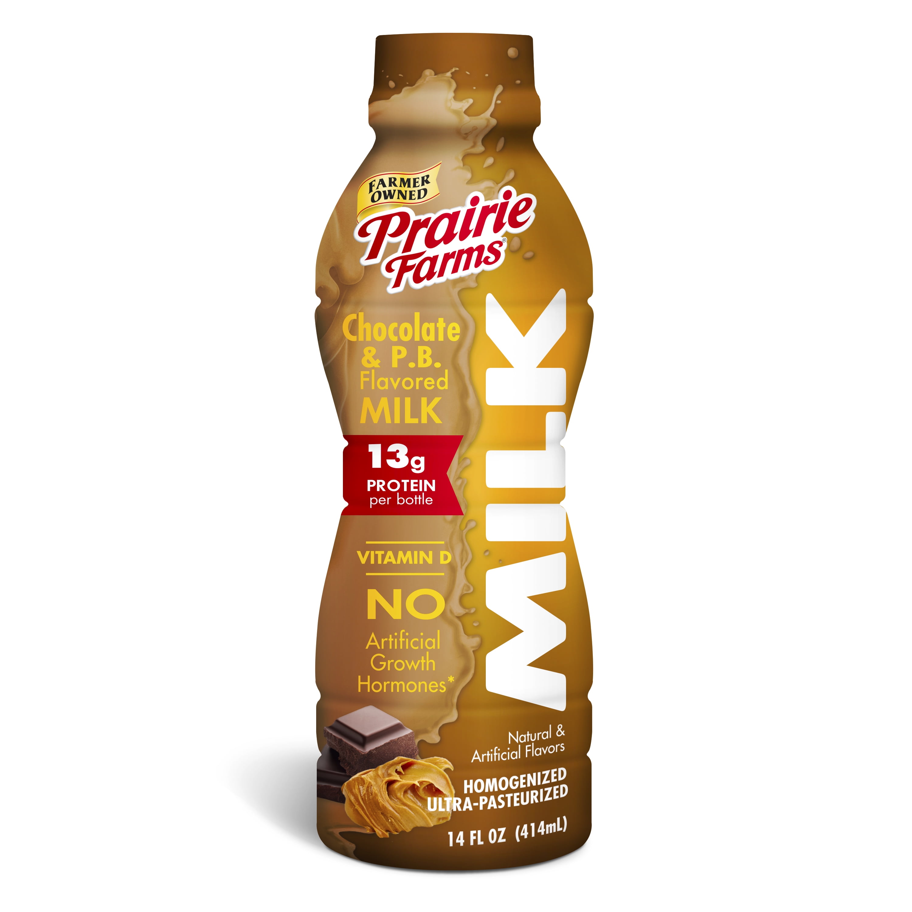 Prairie Farms Chocolate & P.B. Milk, 14.0 FL OZ