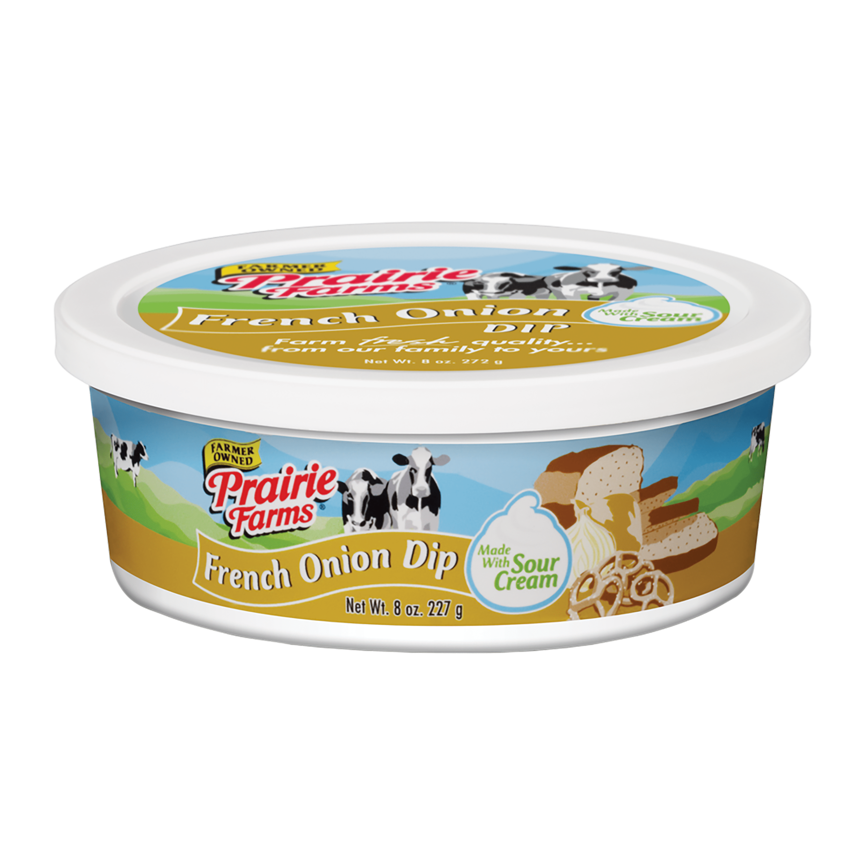 Prairie Farms Farmer Owned French Onion Dip, 8 oz.