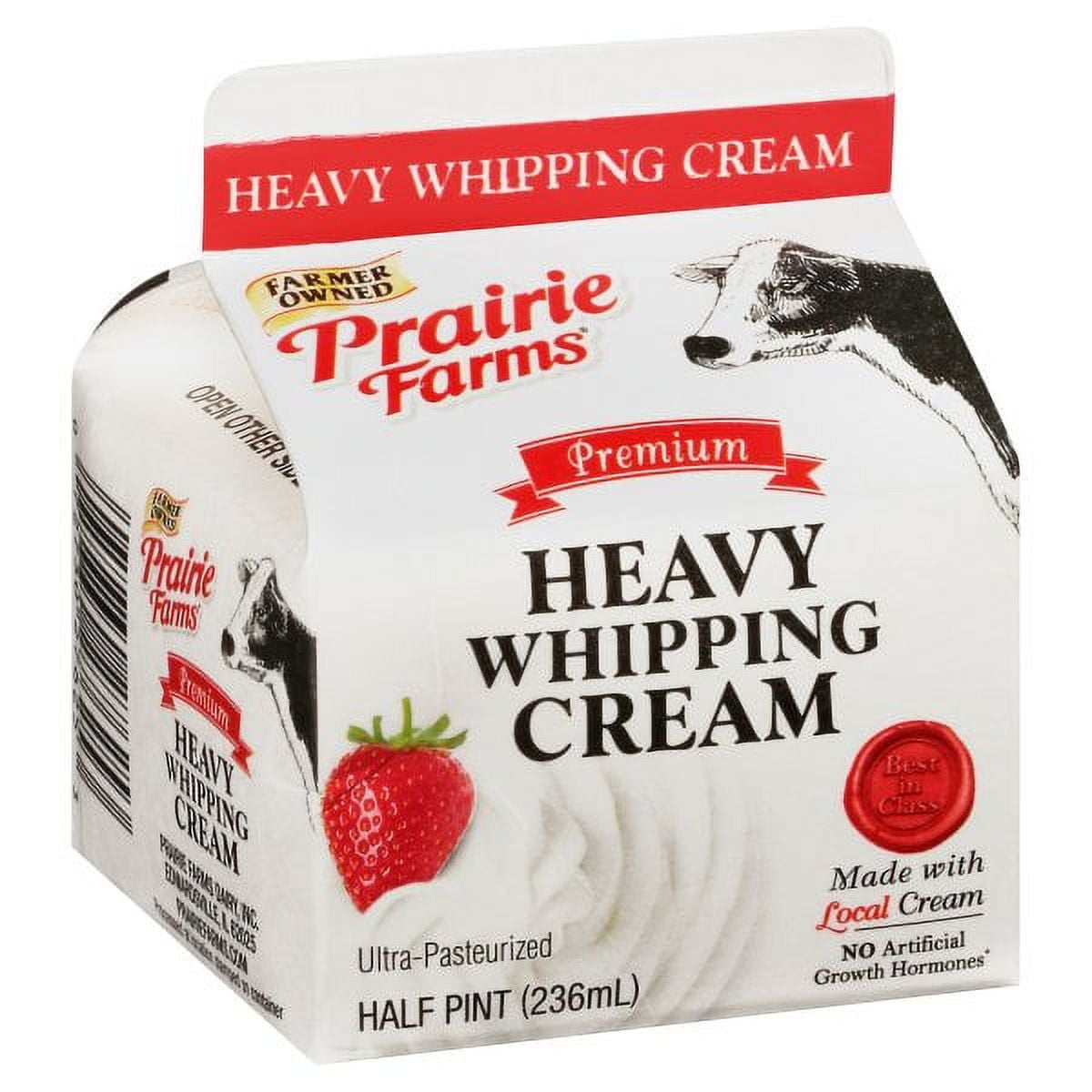Prairie Farms Heavy Whipping Cream, Half Pint