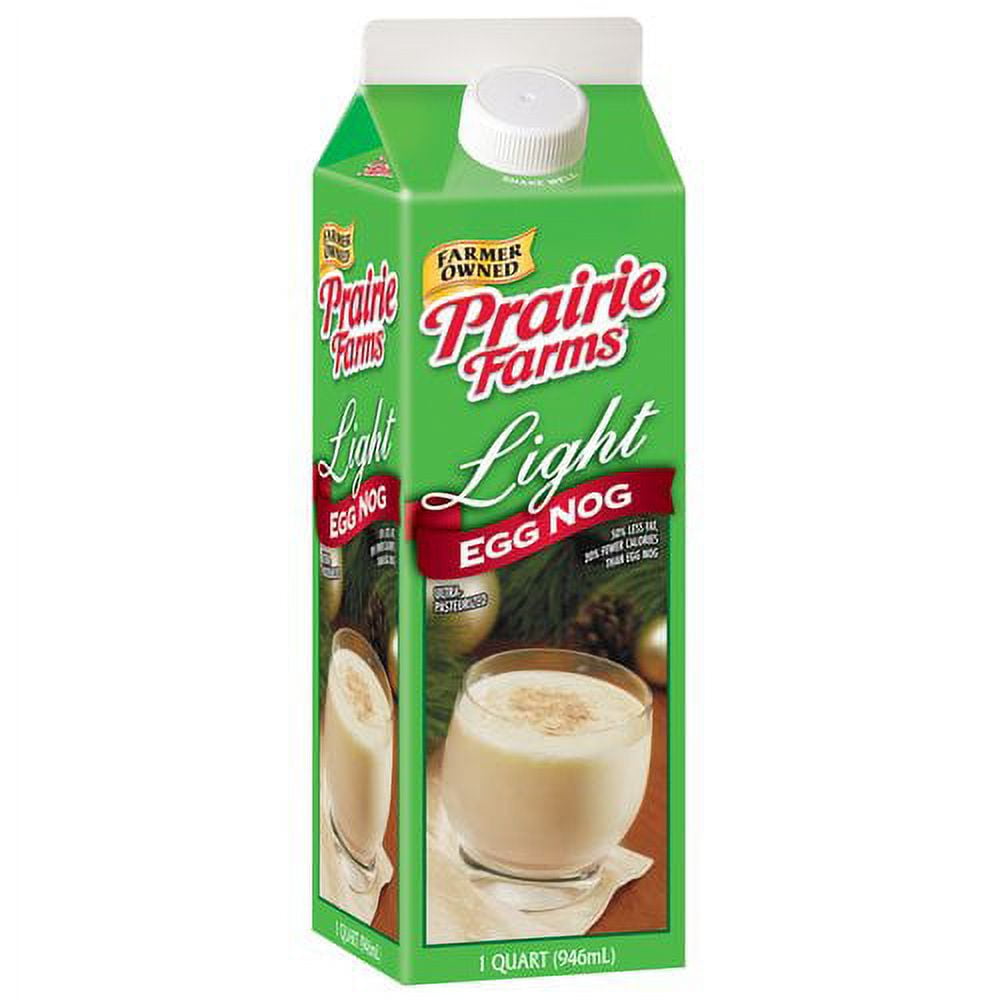 Prairie Farms Light Eggnog , 32 Fl. Oz.