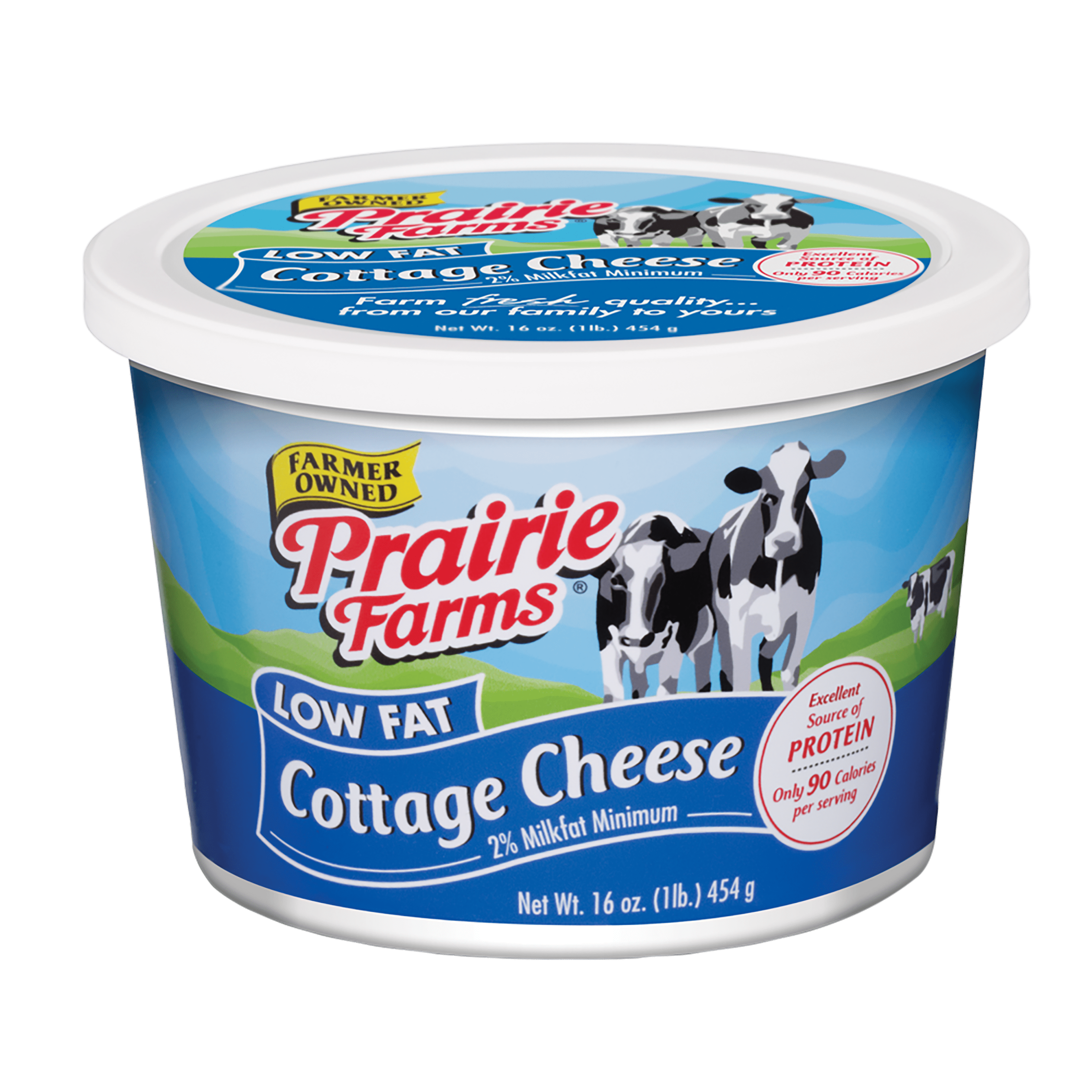 Prairie Farms Low Fat Cottage Cheese, 16 Oz.