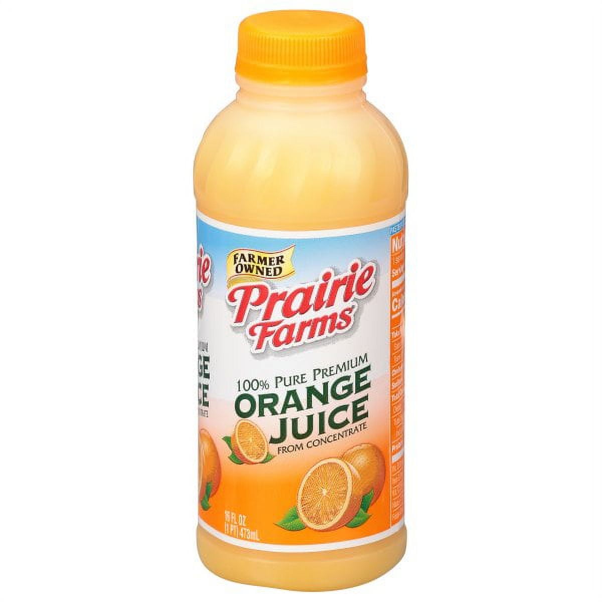Prairie Farms Orange Juice, Pint