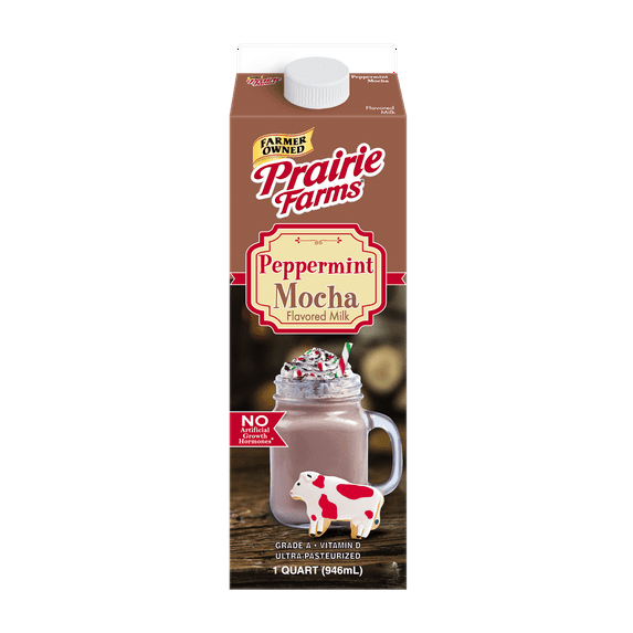 Prairie Farms Peppermint Mocha Milk, 1 Quart