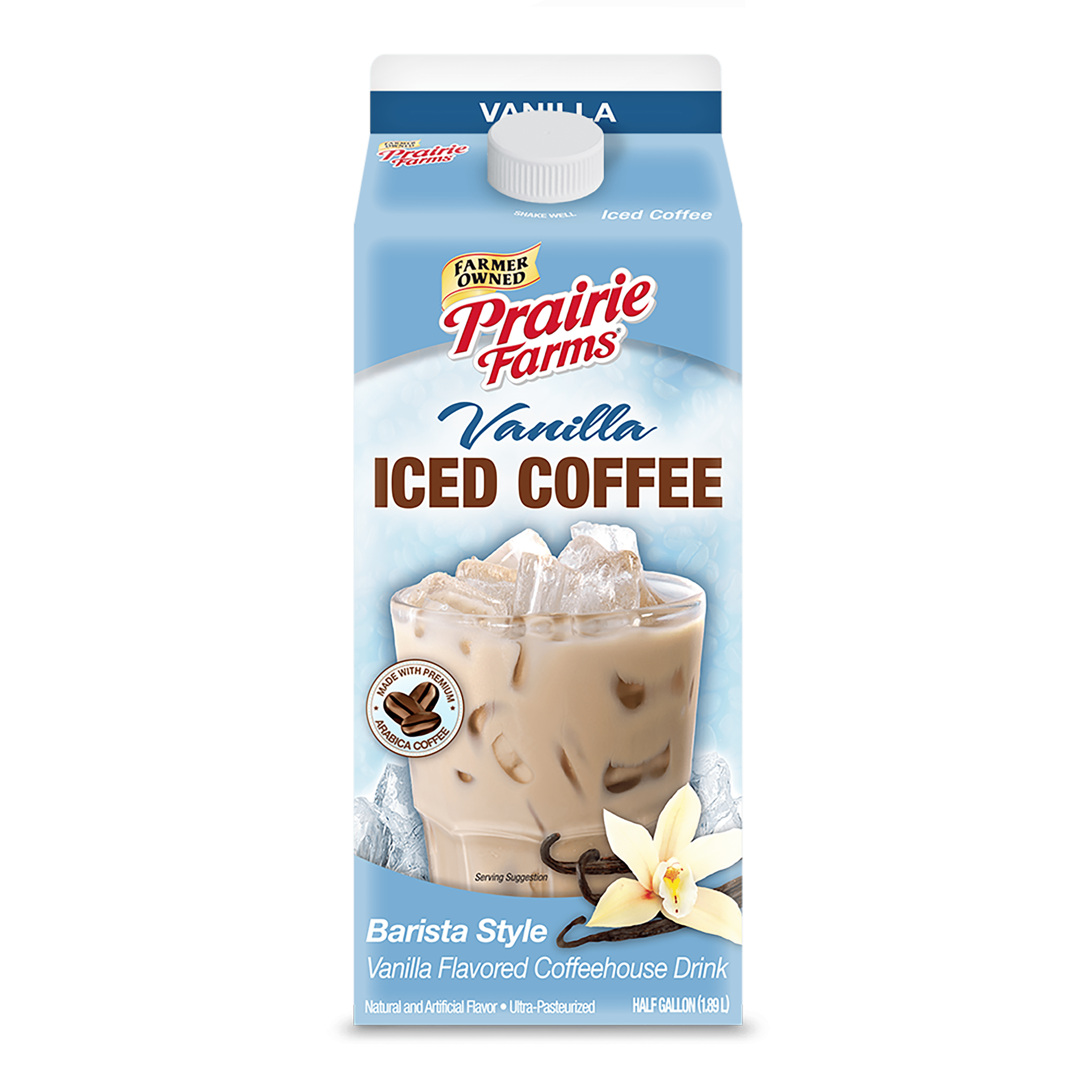 Prairie Farms Vanilla Iced Coffee, Half Gallon - Walmart.com