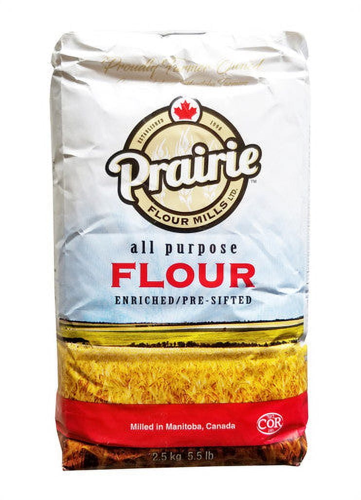 Prairie Flour Mills All Purpose Flour, 2.5kg/5.5 lbs. Bag {Imported