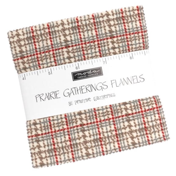 Moda - Prairie Gatherings Flannel Charm Pack by Primitive Gatherings 42 pcs
