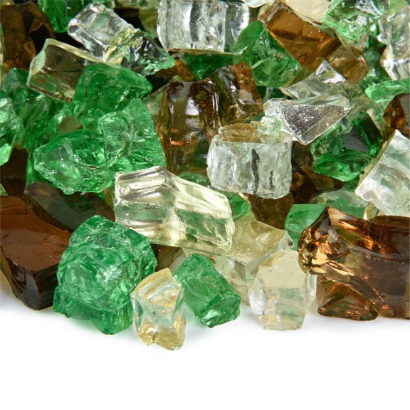 Prairie Gold Blended Fire Pit Glass | 1/2", 10 lbs