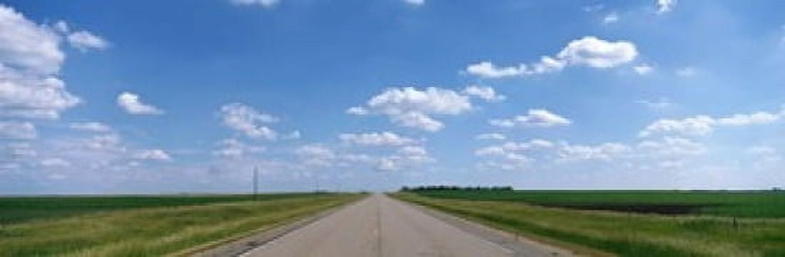 Prairie Highway De Smet South Dakota USA Canvas Art - Panoramic Images (18 x 6)