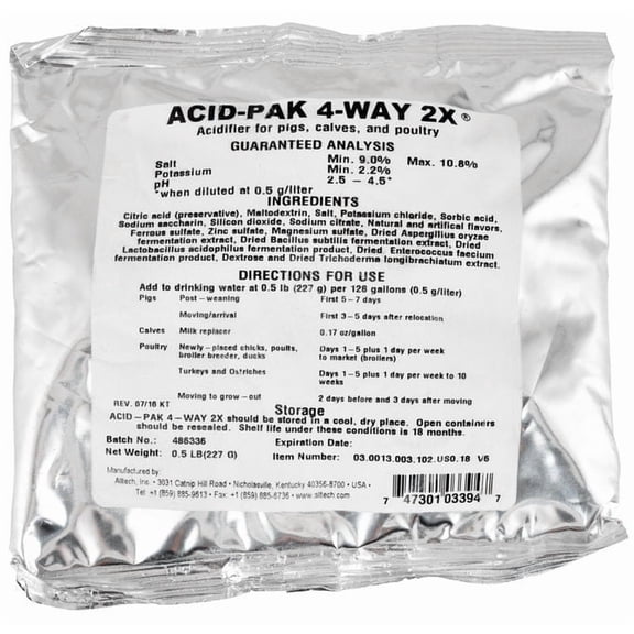 Prairie Pride Acid-Pak 4-Way 2X Supplement, 8 oz