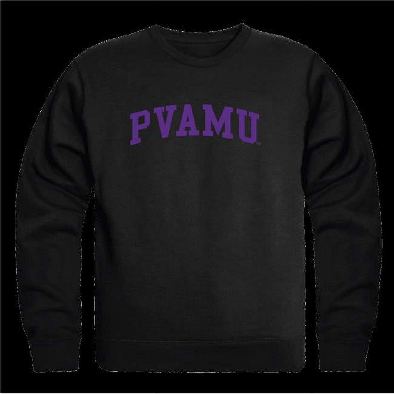 Prairie View A M University Arch Crewneck Pullover Sweatshirt Sweater Black Medium