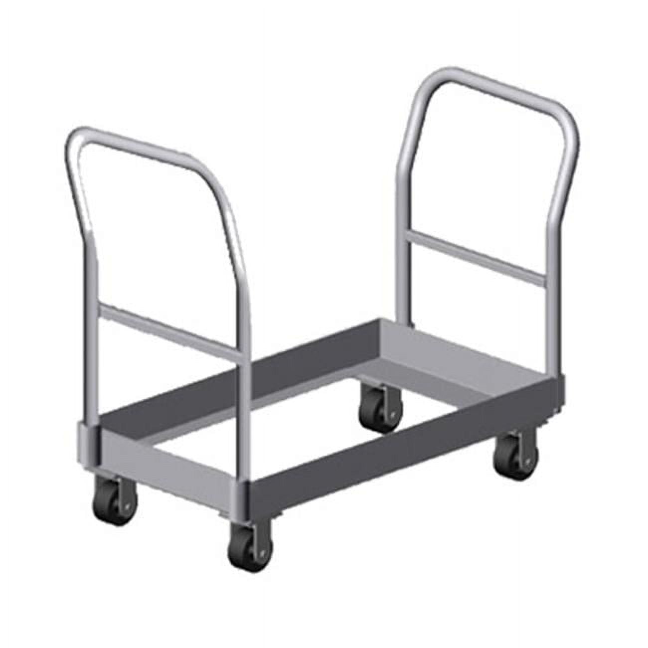 Prairie View CHILL2-HAND2 Double with Two Handles Chill Tray Aluminum Dollies, 37.25 x 22.75 x 52 in.