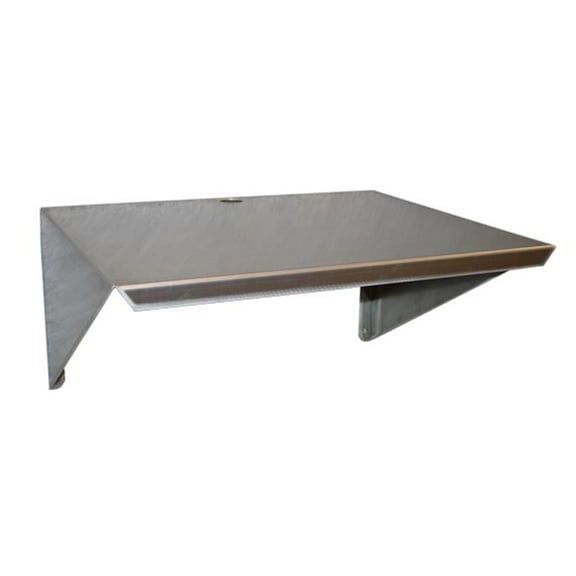 Prairie View WM181224 Aluminum Microwave Wall Mount Shelf 18""W x 12""H x 24""L