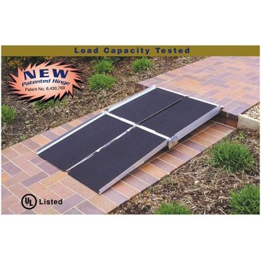 Karl home 10 ft. Non-Skid Aluminum Folding Ramp Wheelchair Mobile Scooters Steps Karl home 10 ft. Non-Skid Aluminum Folding Ramp Wheelchair Mobile Scooters Steps