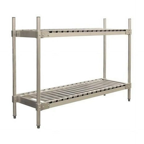 Prairie View KR204736-2 2 Tier Keg Shelving Aluminum Units- 20 x 39.75 in.