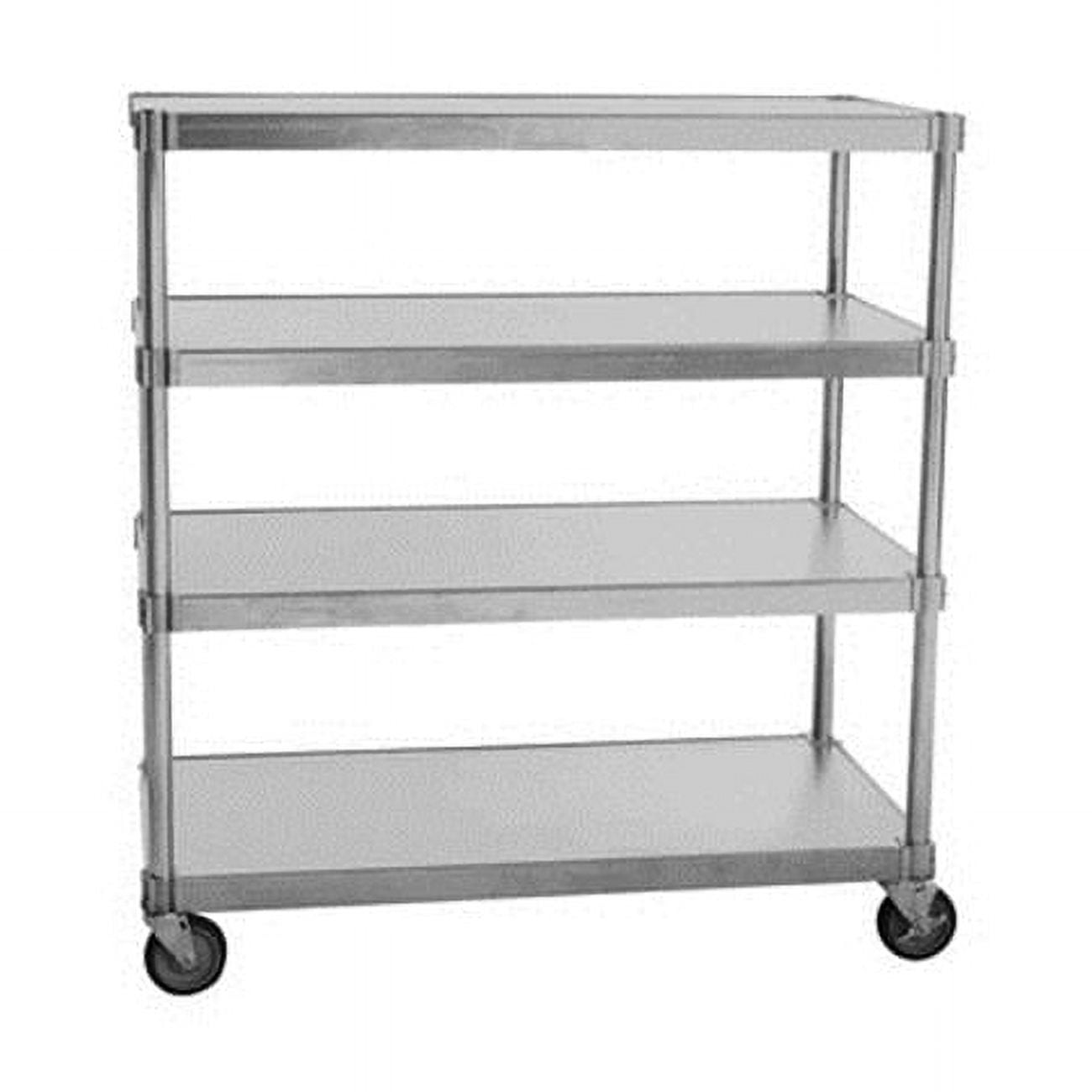 Prairie View N206048-4-CHL2 Mobile 4 Tier Queen Mary Shelving Units- 66 ...