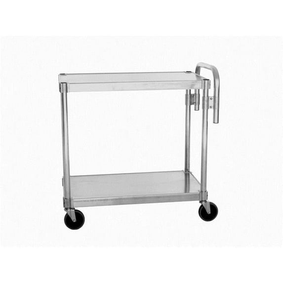 Prairie View NUC2048 2 Tier Aluminum Utility Carts- 36 x 20 x 48 in.