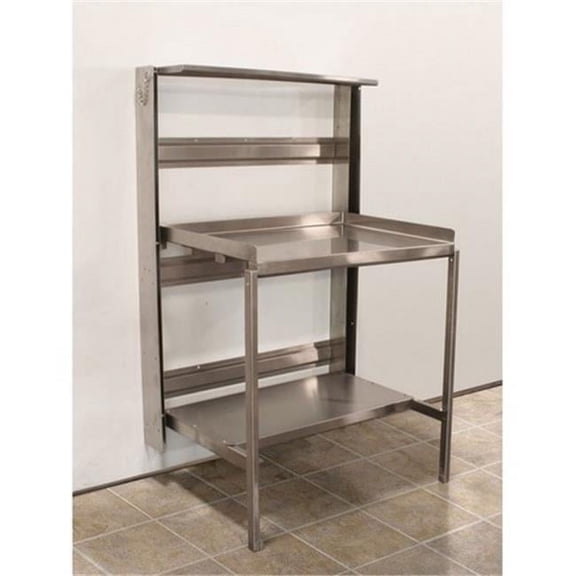 Prairie View RTW246036 24 in. Stainless Steel Retractable Prep Station - 60 x 24 x 36 in.