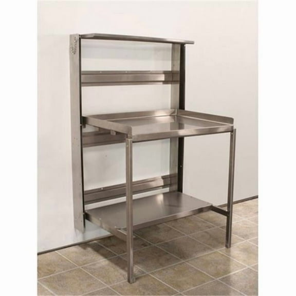 Prairie View RTW246048 24 in. Stainless Steel Retractable Prep Station - 60 x 24 x 48 in.