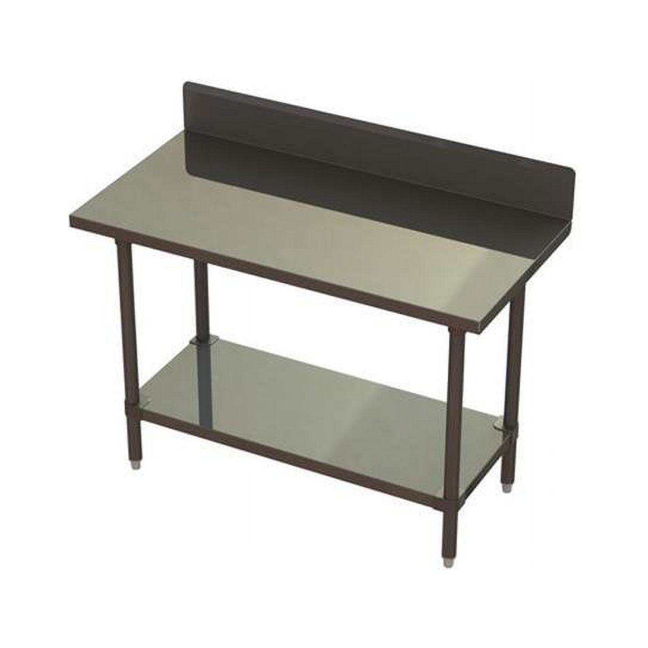 Prairie View STBS243436-US Under Shelf Knock Down Stainless Steel Backsplash Tables - 34 x 24 x 36 in.