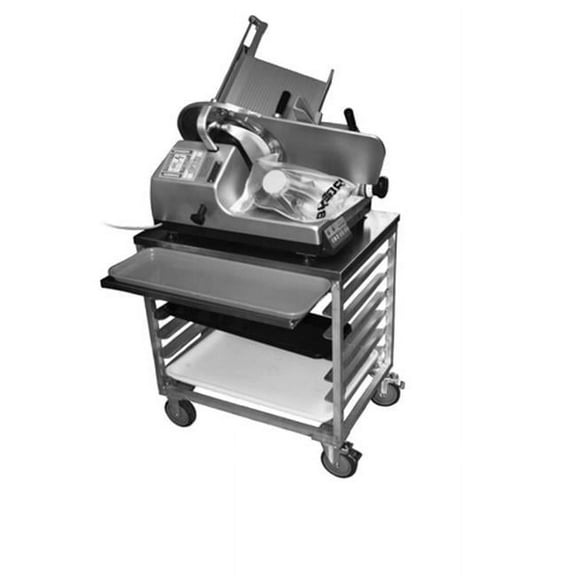 Prairie View WS3026SC-7ST 7 Pan Slicer & Mixer Scale Cart - 30 x 28.25 x 20.5 in.