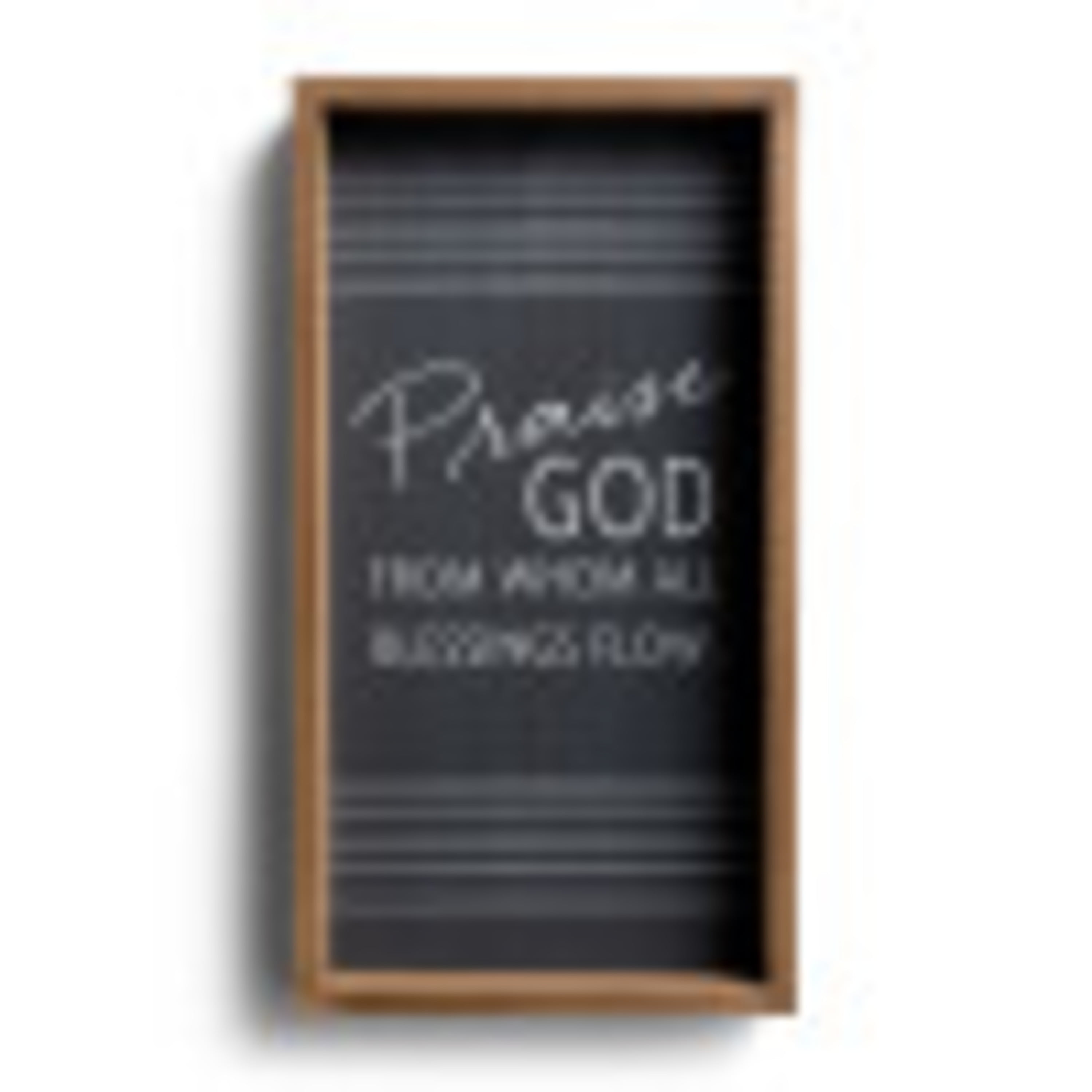 Praise God From Whom All Blessings Flow - Wood Framed Wall Art