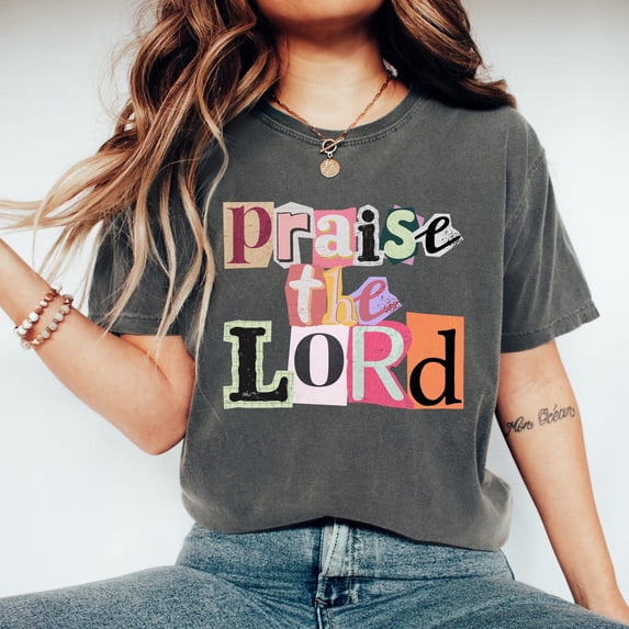 Praise The Lord Christian T-Shirt: Ringspun Cotton Faith Apparel All Size S-5Xl