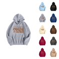 thumbnail image 1 of Praise The Lord Hoodies for Women Fall Winter Long Sleeve Christian Hooded Sweatshirt with Pockets Pullover Tops, 1 of 4