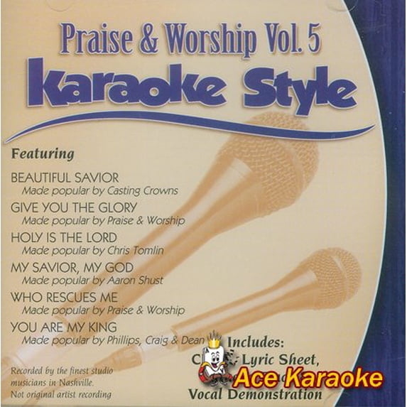 Praise and Worship Volume 5 Daywind Christian Karaoke Style NEW CD+G 6 Songs