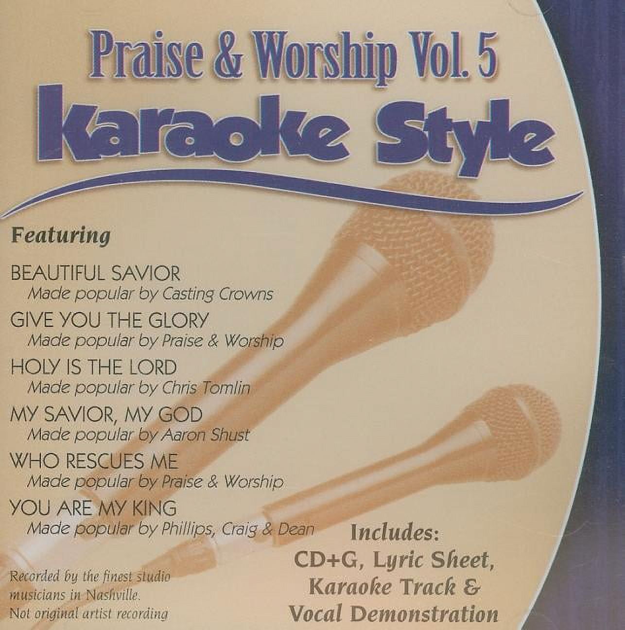 VARIOUS ARTISTS Praise and Worship Volume 5 Daywind Christian Karaoke Style NEW CD+G 6 Songs