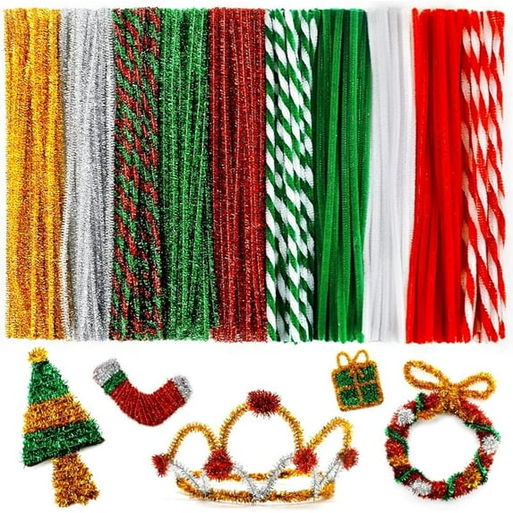 Praisebank Pipe Cleaners for Crafts (200pcs 20 Colors), 12 inch Long