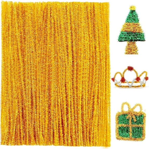 Praisebank Pipe Cleaners for Crafts (200pcs 20 Colors), 12 inch Long