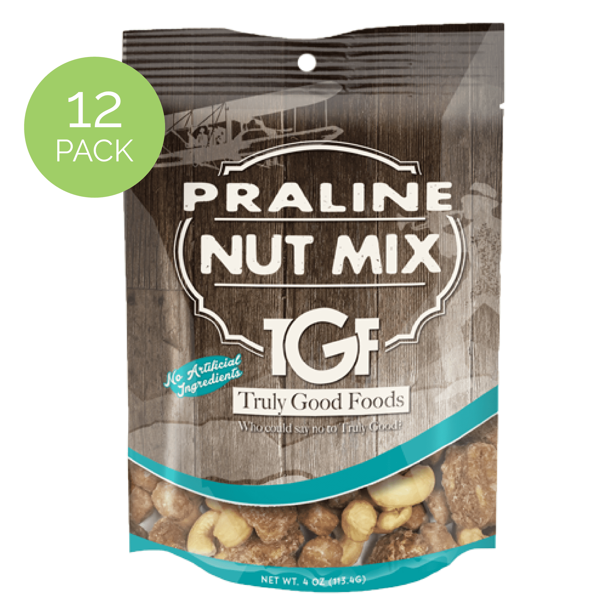 Praline Nut Mix Resealable Bags, 4oz, 12-count