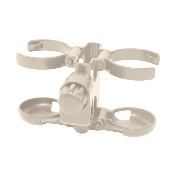 Pram Cart Beverage Holder 360 Degree Adjustable Clamp Fit Most Strollers Wheelchairs Foldable Design