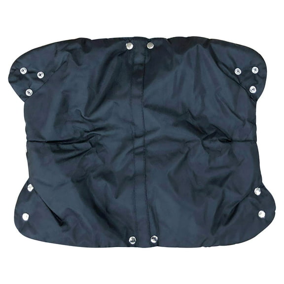 Pram Hand Warmer Muff,Waterproof & Windproof Fleece Inner, Removable Transparent Phone Pocket, Universal Fit for Strollers, Suitable for All Weather Conditions, Keeps Kids' Hands Warm and Cozy Black