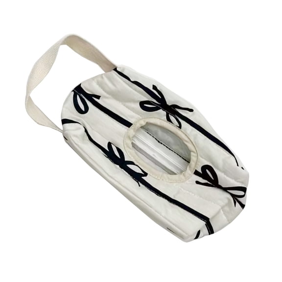 Pram Wipes Dispenser with Bowknot Pattern Wet Wipe Container Refillable Wipe Case Cotton Wipe Case Box