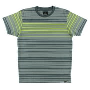 Prana Mens Throttle Crew Shirt Grey S, Color: Grey/Lime