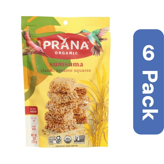 Prana Sesame Square Summa 8 oz (Pack Of 6)