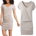 thumbnail image 1 of Prana Women’s Foundation T-Shirt Dress Modal Pencil Skirt With Ruching, 1 of 5
