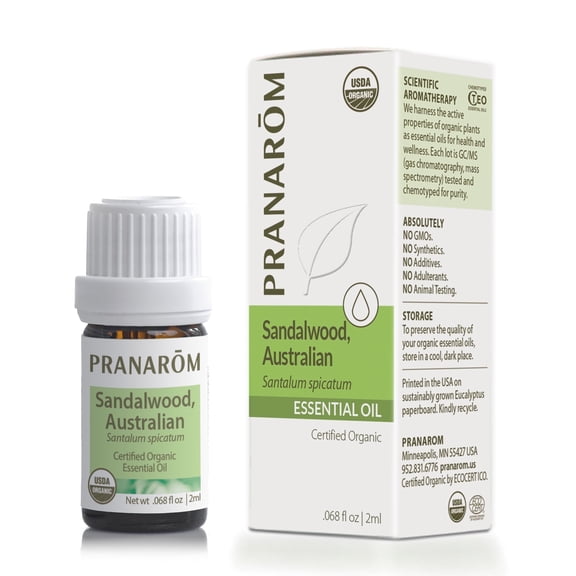 Pranarom Australian Sandalwood Essential Oil - Organic Aromatherapy - 2 mL