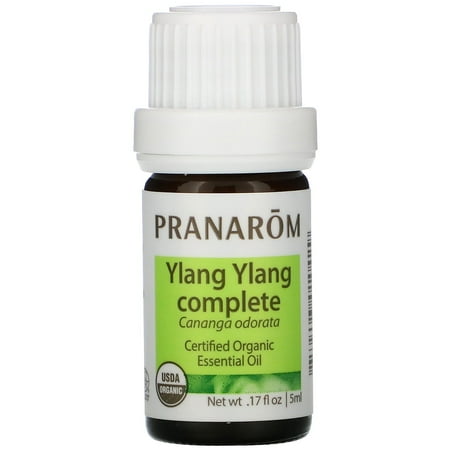 Pranarom USDA Certified Organic Ylang Ylang Essential Oil (5ml), 100% Pure Undiluted Therapeutic Grade from Madagascar for Aromatherapy, Diffuser, Meditation, Massage, Relaxation