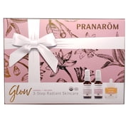Pranarom - Glow Radiant Skincare Kit - 100% Pure & Organic Essential Oil Facial Cleanse, Moisture Oil, Facial Mist - For Skincare Enthusiasts - Hydrating Facial Oil - Certified Organic Ingredients