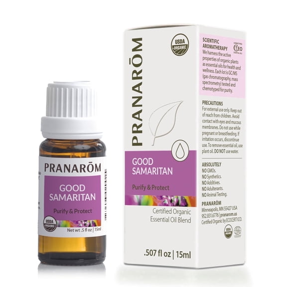 Pranarom Good Samaritan Organic Essential Oil Blend, 0.5 fl oz (15 ml)