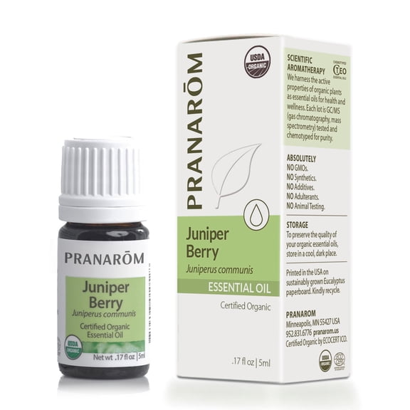 Pranarom - Juniper Berry Essential Oil 5ml - For Aromatherapy Enthusiasts - Diffusing for Relaxation Therapy - Certified Organic Quality - 100% Pure Juniper Berry Oil