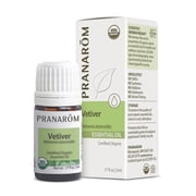 Pranarom Vetiver Essential Oil - Organic - 5 mL, Dark Amber/Deep Olive