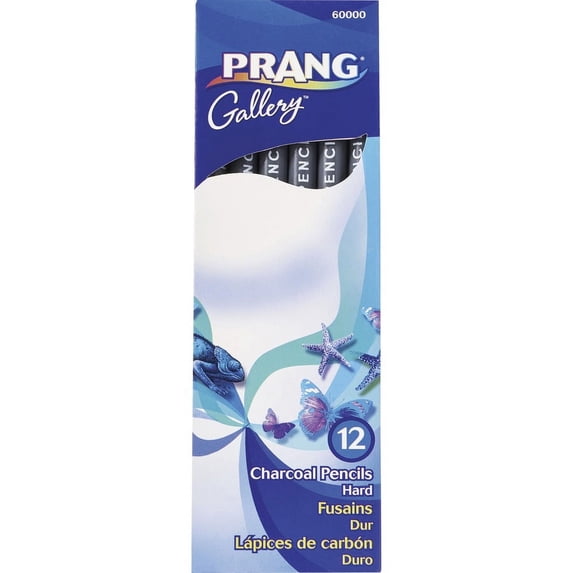 Prang Charcoal Pencils - Black Lead - 12 / Pack | Bundle of 5 Packs